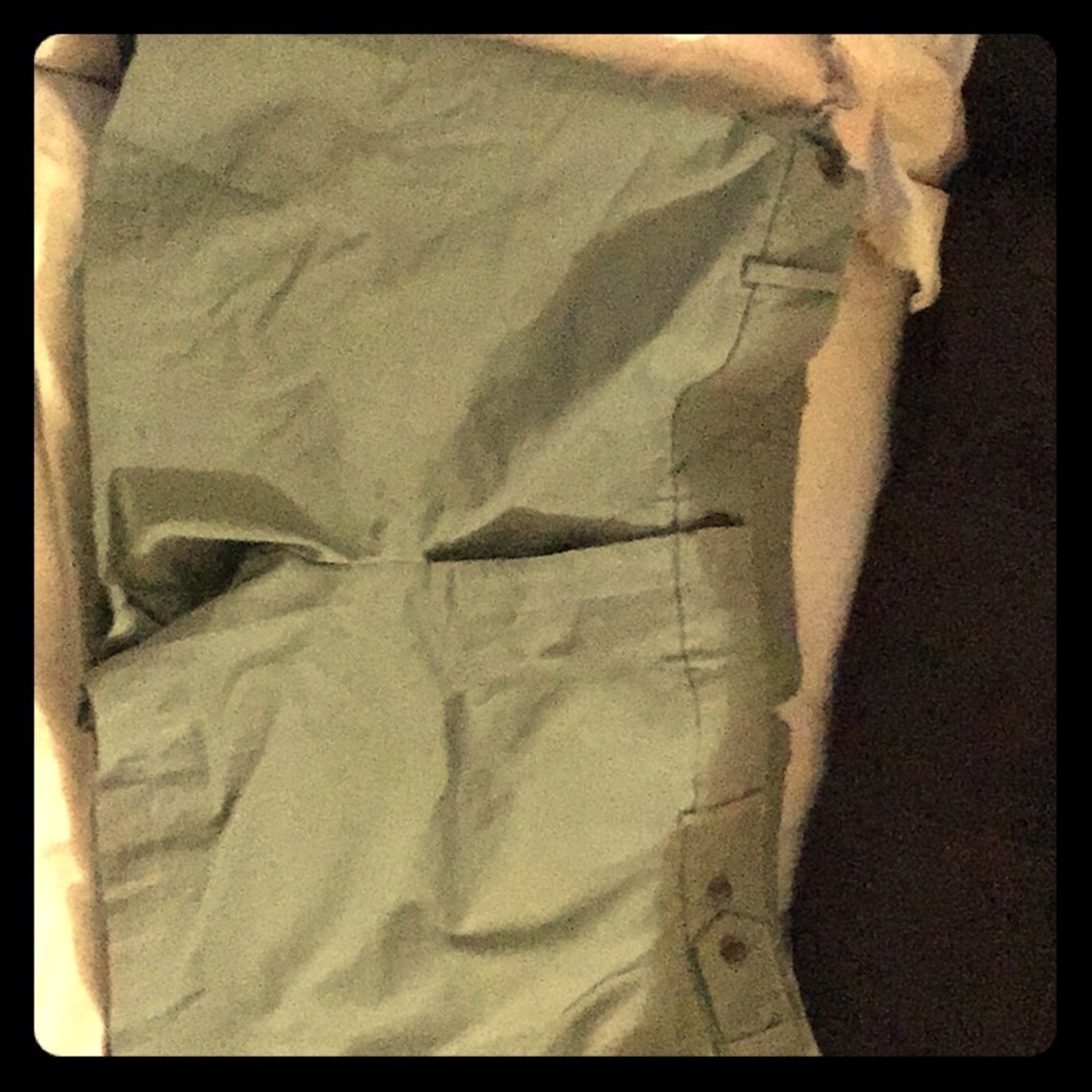 Army green shorts